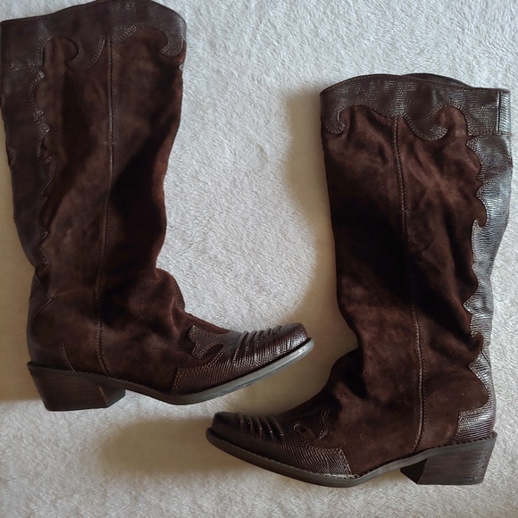 Franco Sarto to Leather Boots 8.5M - Picture 1 of 8